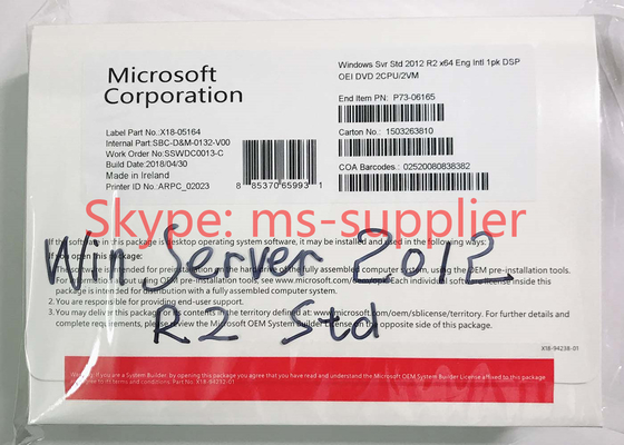 Microsoft Windows Server 2012 OEM License , Windows Server 2012 R2 Standard Edition