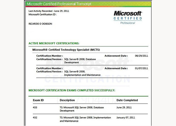 microsoft sales certification
