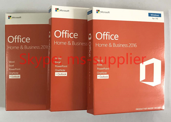Genuine Microsoft Office 2016 Retail Box Full Version For Windows PC , 32 / 64 Bit
