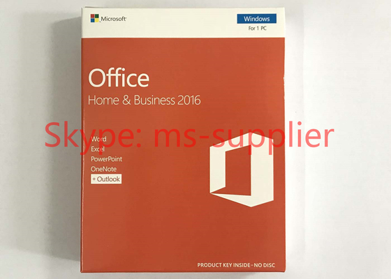 Genuine Microsoft Office Home And Business 2016 32 / 64 Bit 1PC English Version
