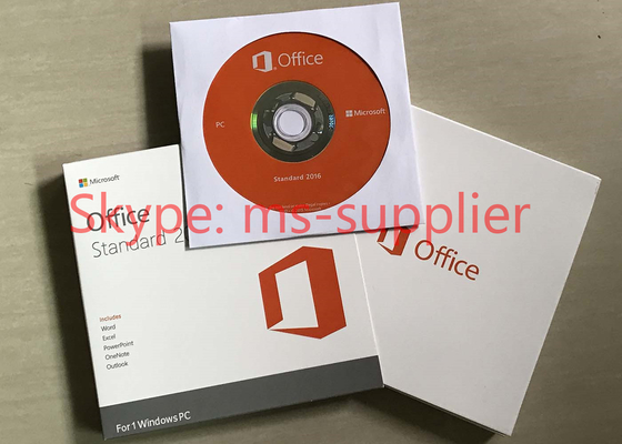 Microsoft Office Standard 2016 Full Version DVD / CD Media Wndows Retail Box Online Activation
