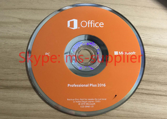 Microsoft Office 2016 Proffesional DVD 32 / 64 Bit 1 PC English Version Genuine , Office 2016 Pro PKC