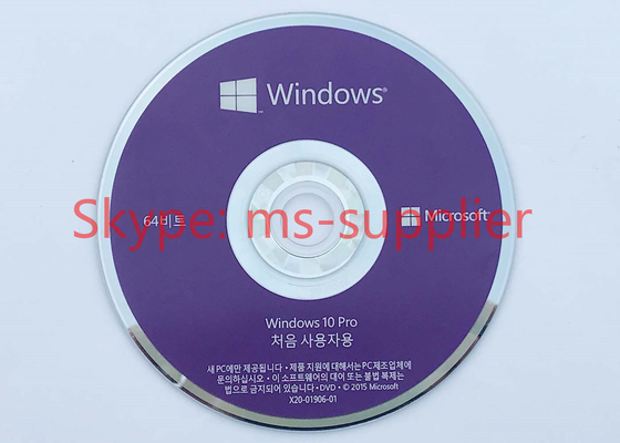 Microsoft Windows 10 Proffesional Korean OEM Pack Box Genuine Key Card And Life Time Warranty