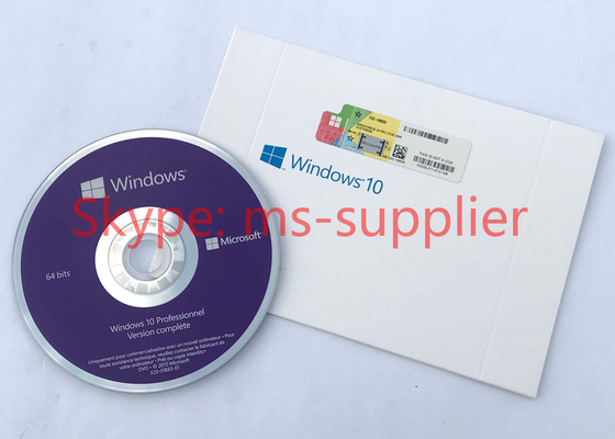 Microsoft Windows 10 Proffesional OEM New Key French 64 Bit DVD With Product OEM Key Card Activation Online