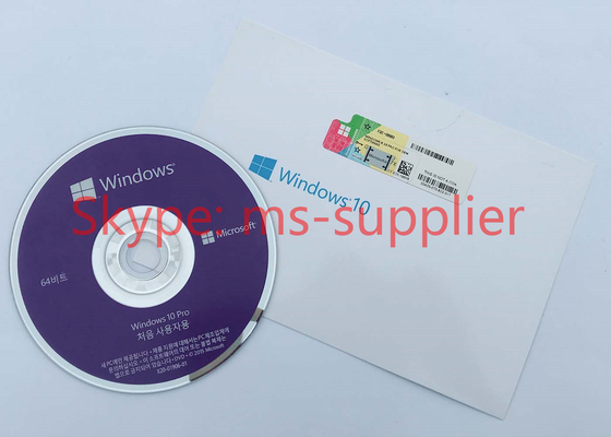 Brand New Windows 10 Proffesional OEM Genuine License Key DVD / USB With Korean Language