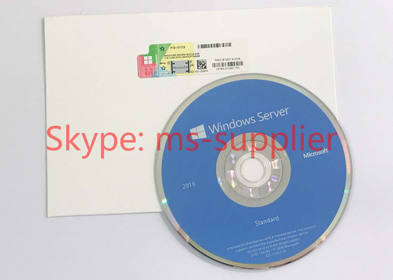 OEM Computer System Softwares , Microsoft Server 2016 Standard DVD 32 64 Bit Sticker