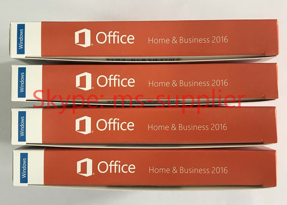 Original Microsoft Office Home and Business 2016 for Windows Retail 64 Bit OEM New Key Card