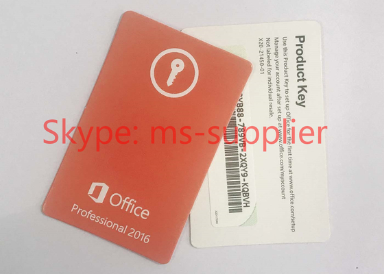 Genuine Microsoft Office Professional 2016, Home And Business 2016 For 32 / 64 Bit COA Sticker Label
