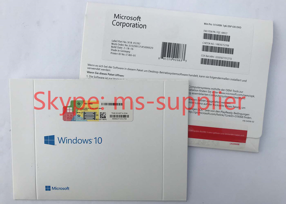 Windows 10 Pro OEM Pack Globally 100% Activate Online 64 Bit DVD Package