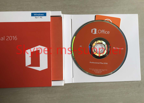 Genuine DVD Box Office 2016 Professional Retail For Windows PC Product Key Card