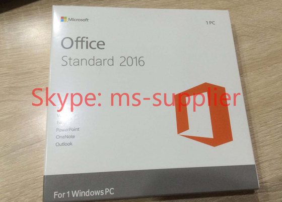 Original Microsoft Office Standard 2016 License With DVD Media Retail Box