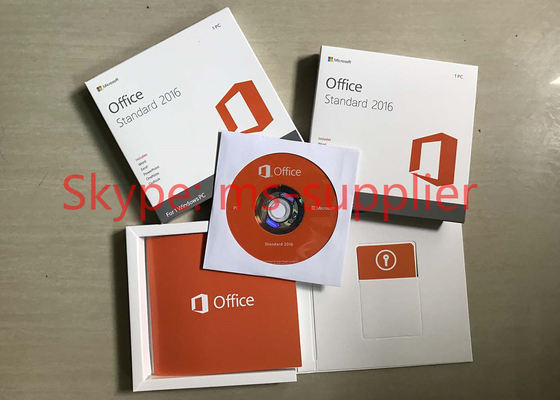 Original Microsoft Office Standard 2016 License With DVD Media Retail Box