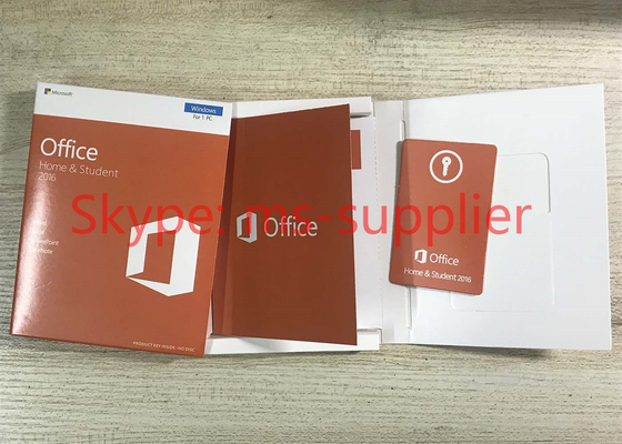 Microsoft Office Home and Student  2016 Full Version Retail Box Online Activation