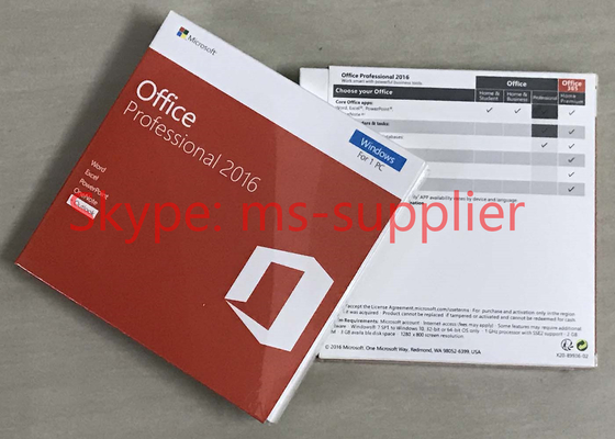 Microsoft Office 2016 Professional Plus Retail Box USB OEM Version Key Code Sticker DVD Version