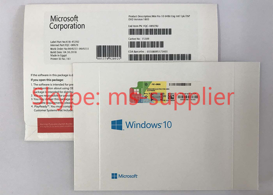 Windows 10 Proffesional OEM Software DVD With COA Sticker OEM Package Original Microsoft OEM Software Buy HQ Windows