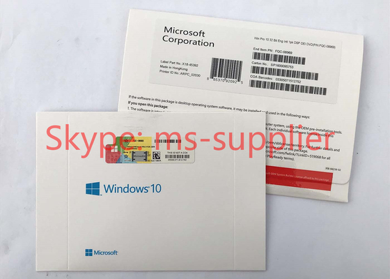 100% Online Activation Microsoft Windows 10 Proffesional OEM 32 / 64 Bit With Life Time Warranty