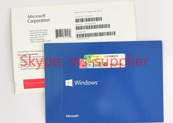 Windows 7 Activation Product Key 64 32 Bit COA With OEM Disc Sp1 Version