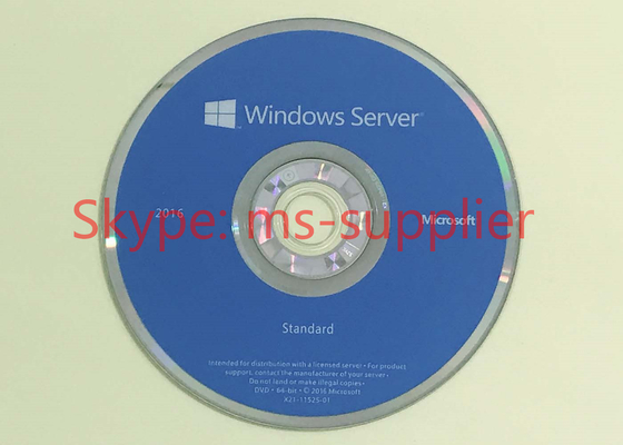 64 Bit Full Version Windows Server 2016 OEM DVD COA Sticker Server Operating System