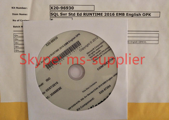 OEM DVD 64 Bit Windows SQL Server 2016 Standard 15CAL Visualize Dense Data