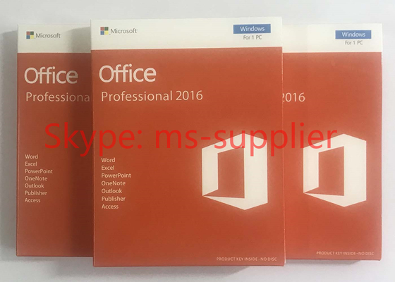 Genuine Microsoft Office 2010 / 2013 / 2016 Key Card 64 Bit Factory Price Online Activation Life Time