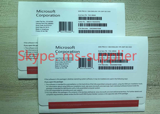 Windows 8.1 Product Key Code Microsoft , Win 8.1 COA Key Sticker Turkish / Spanish