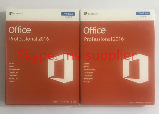 Genuine Microsoft Office Professional 2016, Home And Business 2016 For 32 / 64 Bit COA Sticker Label