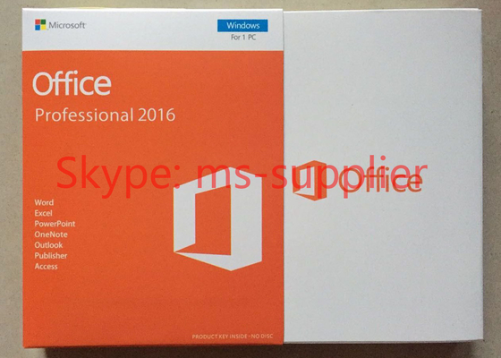 Genuine Microsoft Office Professional 2016, Home And Business 2016 For 32 / 64 Bit COA Sticker Label